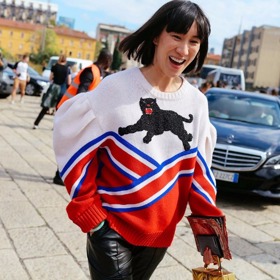 Eva Chen ve svetru Gucci