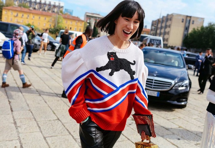 Eva Chen ve svetru Gucci
