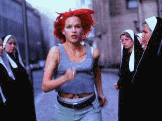Franka Potente ve filmu Lola běží o život