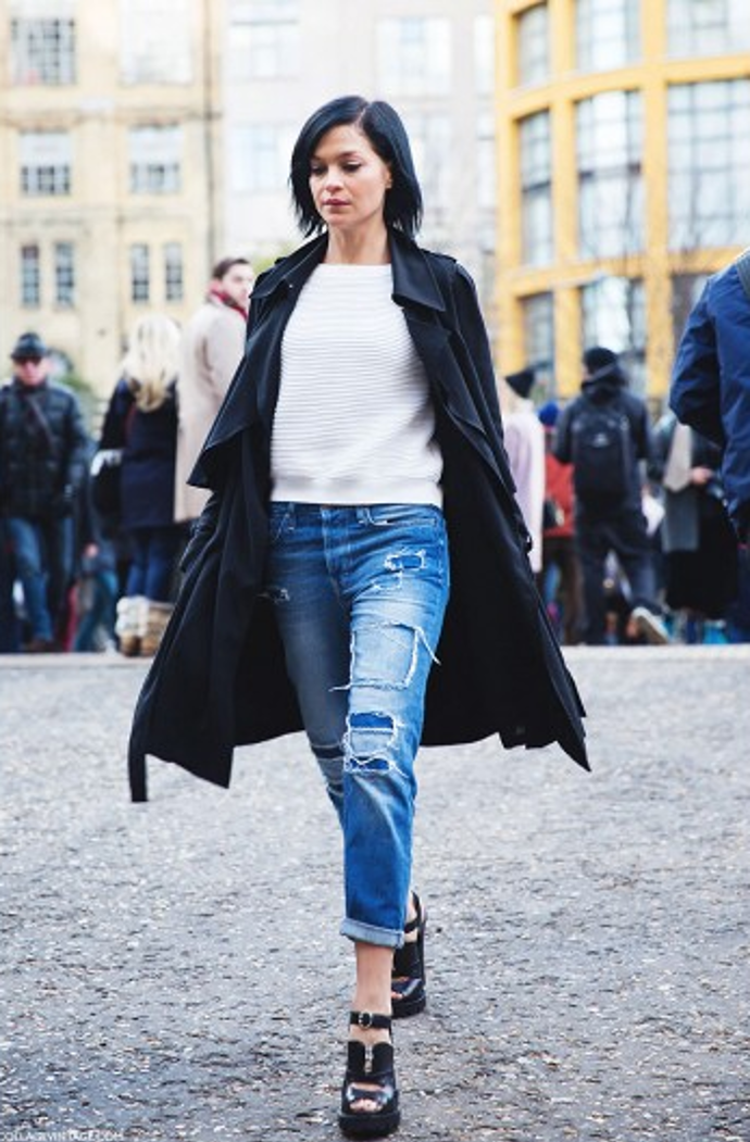 Street style: Svetr základ šatníku