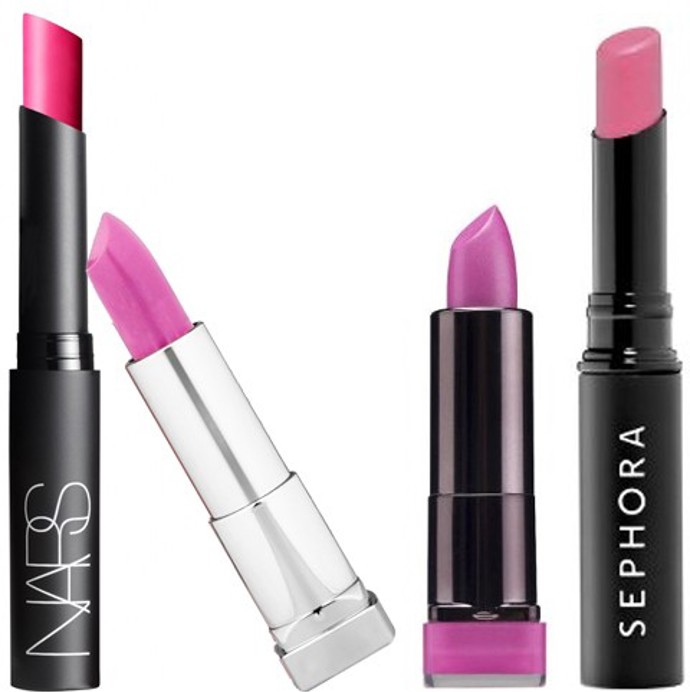 růžové rtěnky NARS, Clarins, Sephora