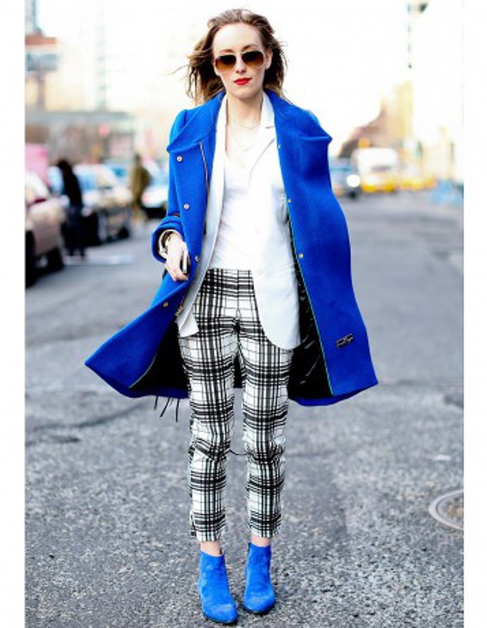 Street style: modrá je dobrá