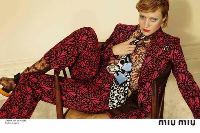 Chloe Sevigny v kampani Miu Miu podzim zima 2012
