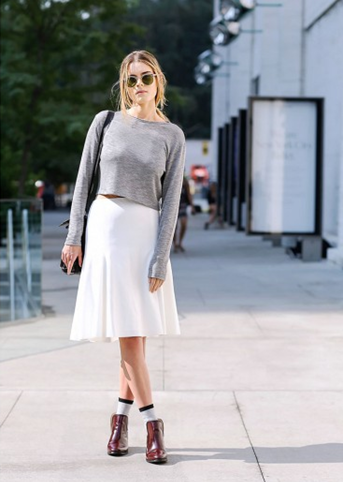 Street style: Svetr základ šatníku