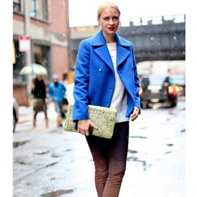 Street style: modrá je dobrá