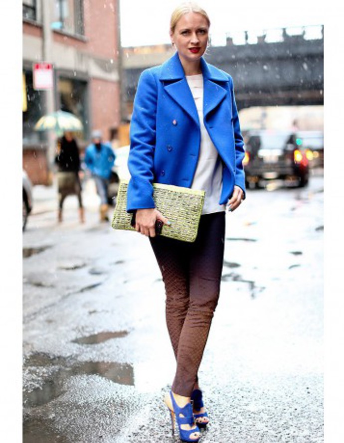 Street style: modrá je dobrá