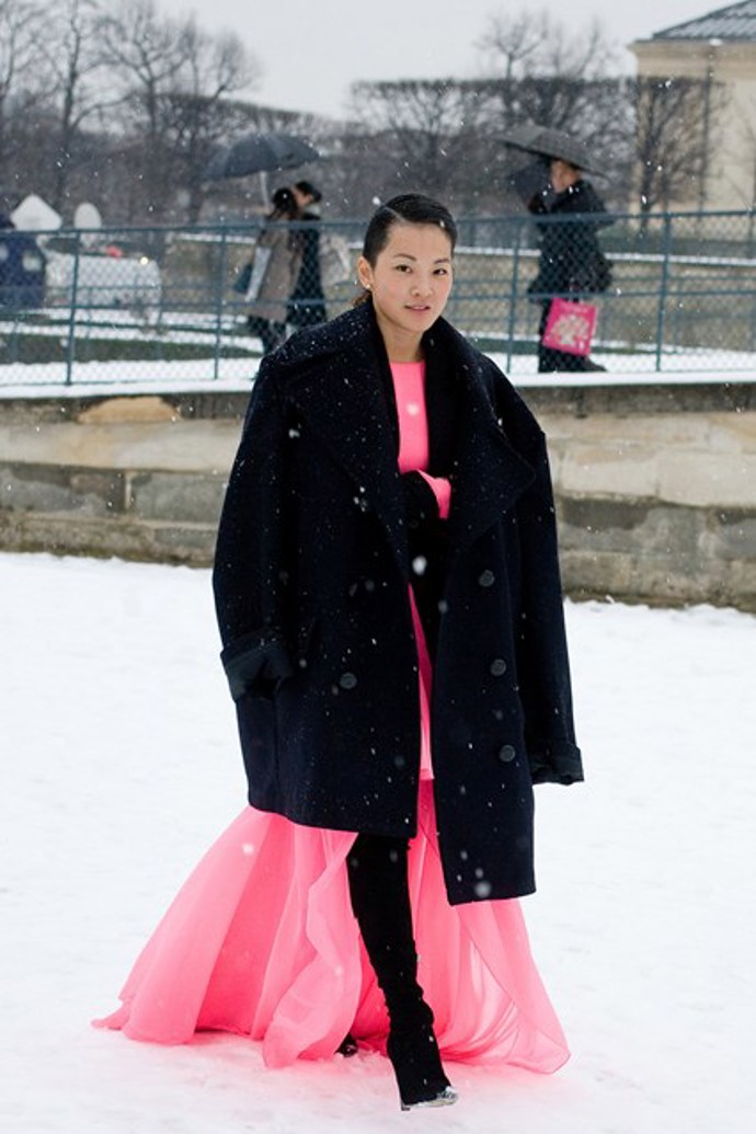 Streetstyle z pařížského týdne módy haute couture