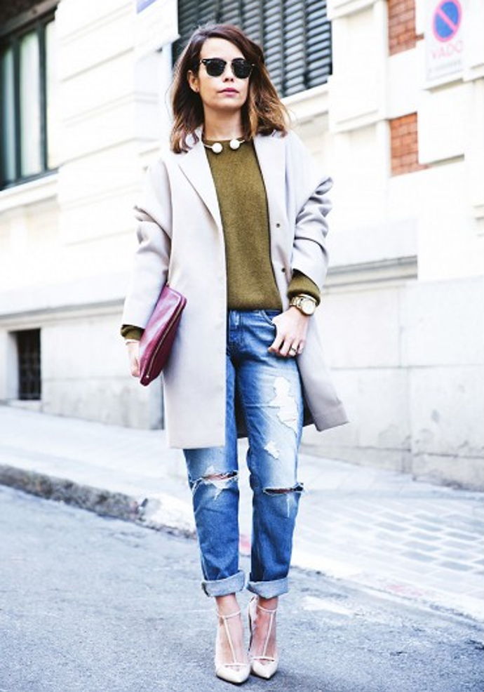 Street style: Svetr základ šatníku