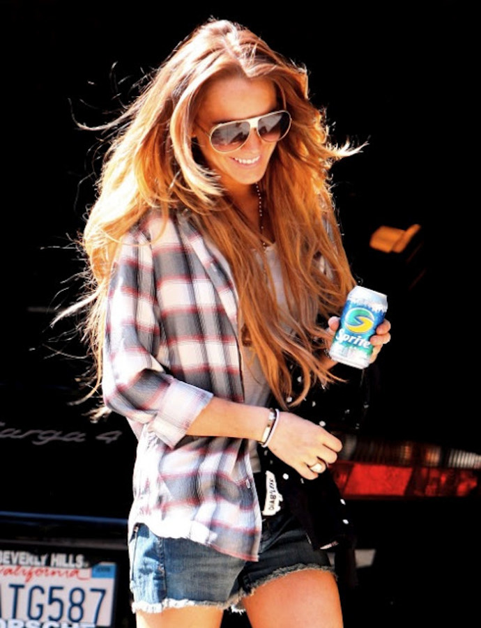 Lindsay Lohan country look
