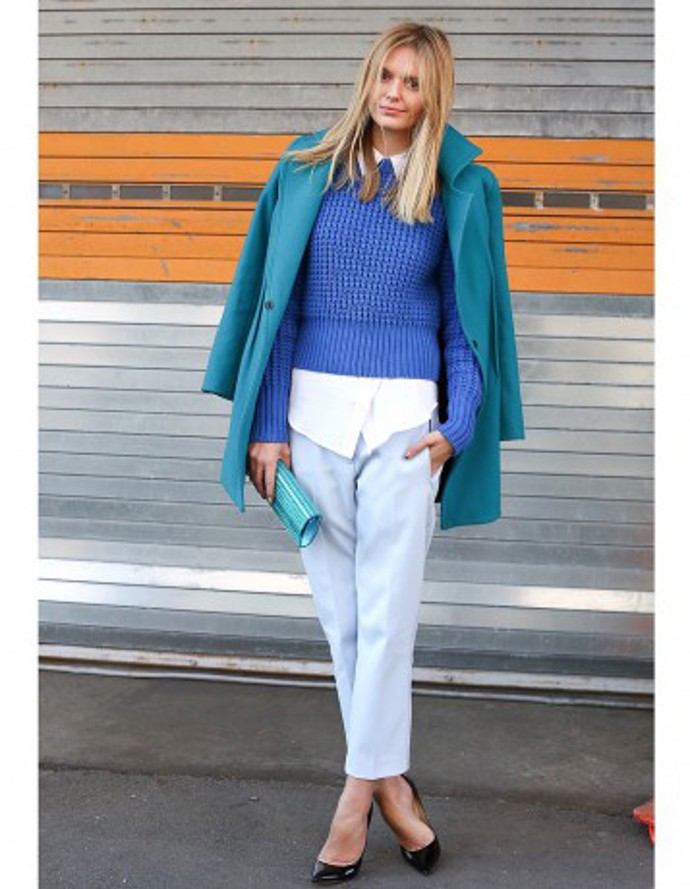 Street style: modrá je dobrá