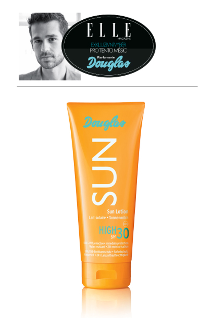 DOUGLAS SUN, SUN LOTION SPF 30 HIGH PROTECTION, 329 Kč DOUGLAS SUN, SUN LOTION SPF 30 HIGH PROTECTION, 329 Kč