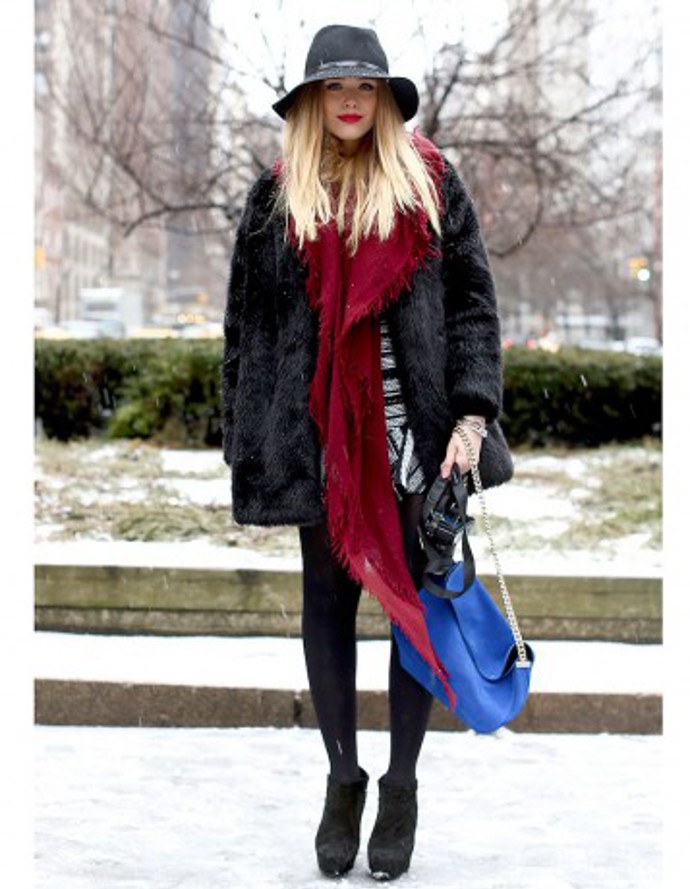Street style: modrá je dobrá