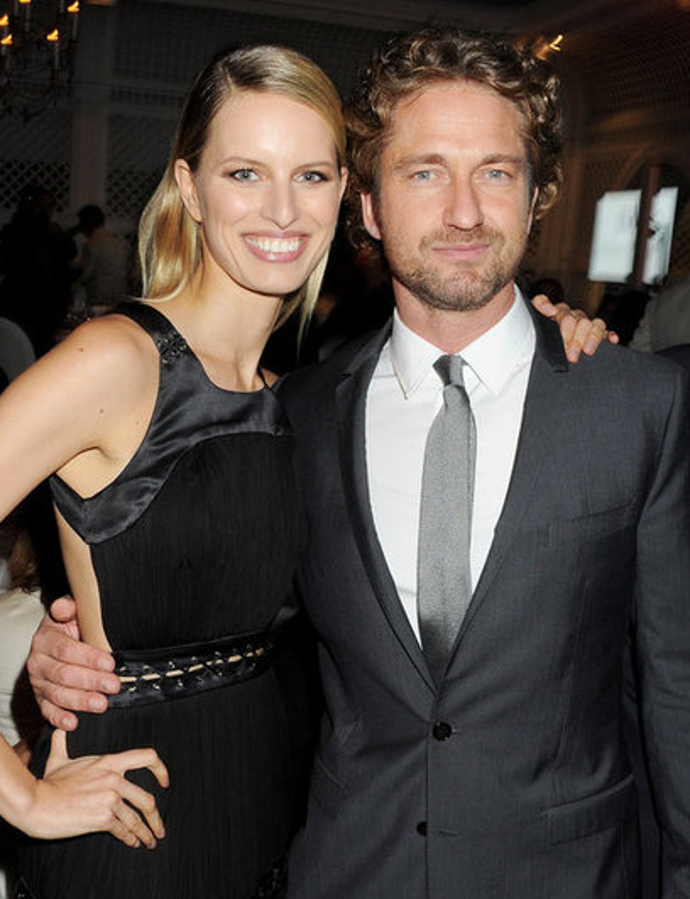 Karolína Kurková a Gerard Butler