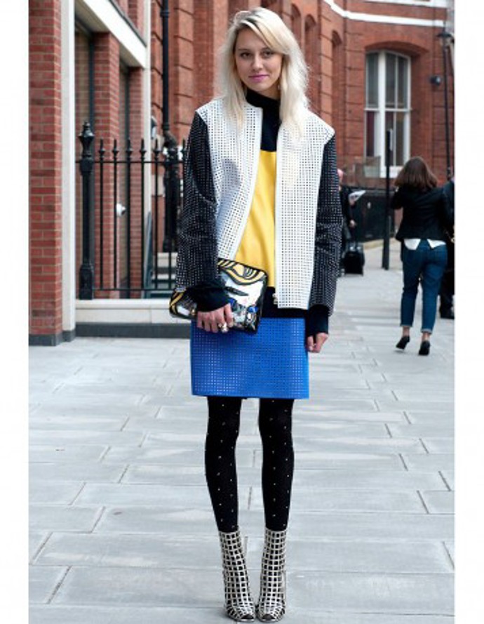 Street style: modrá je dobrá