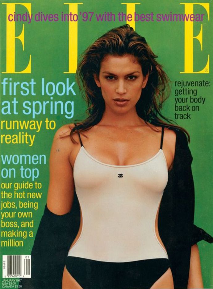 1997, další titulka US Elle. 