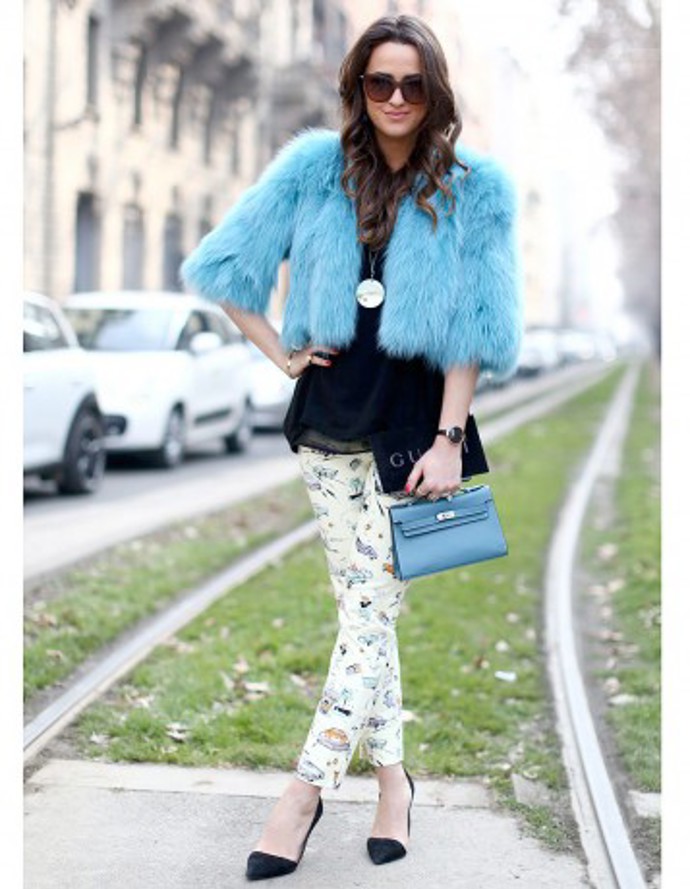 Street style: modrá je dobrá