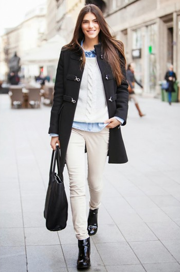 Street style: Svetr základ šatníku