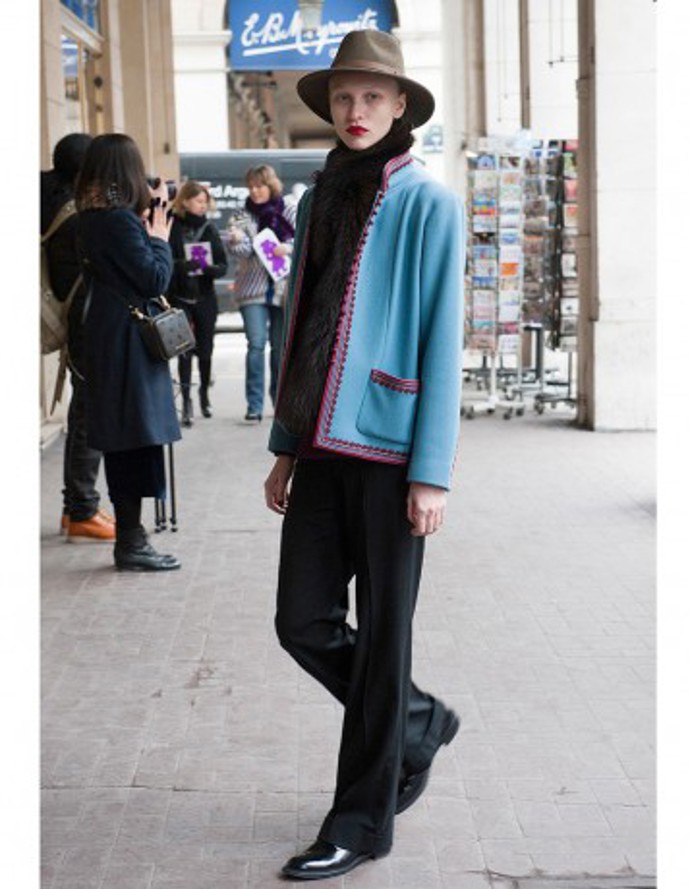 Street style: modrá je dobrá