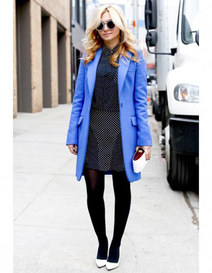 Street style: modrá je dobrá