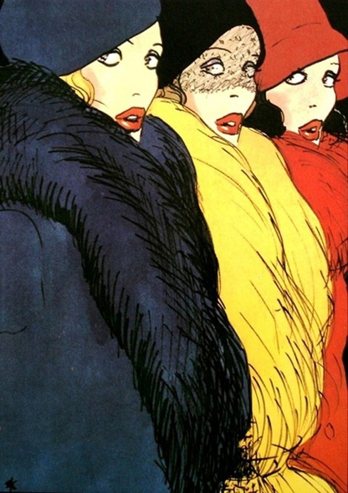 Módní ilustrace - René Gruau