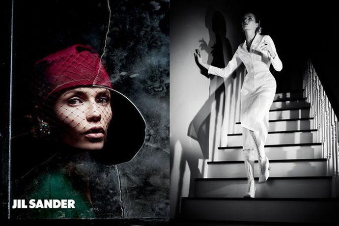 Jil Sander – modelky: Daria Strokous, Natasha Poly
