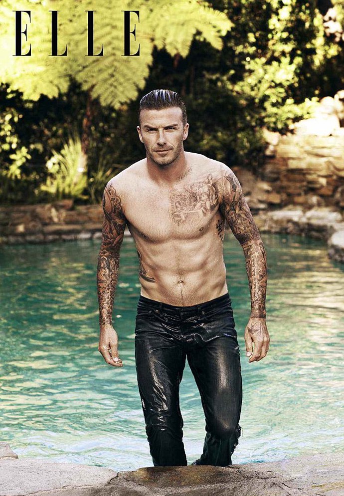 David Beckham a britská ELLE