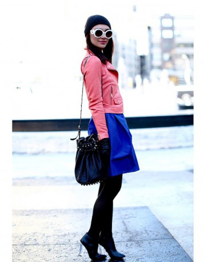 Street style: modrá je dobrá
