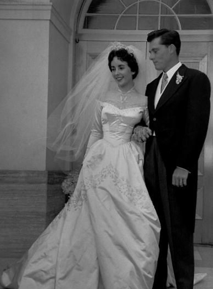 Elizabeth Taylor a Nick Hilton (dědic slavných hotelů)