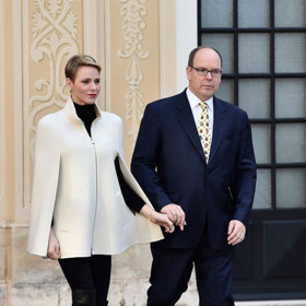 S manželem knížetem Albertem II. S manželem knížetem Albertem II.