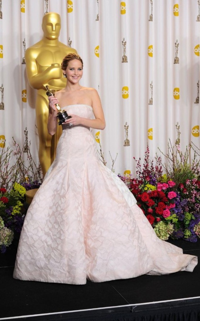 2013 - Jennifer Lawrence v šatech Dior