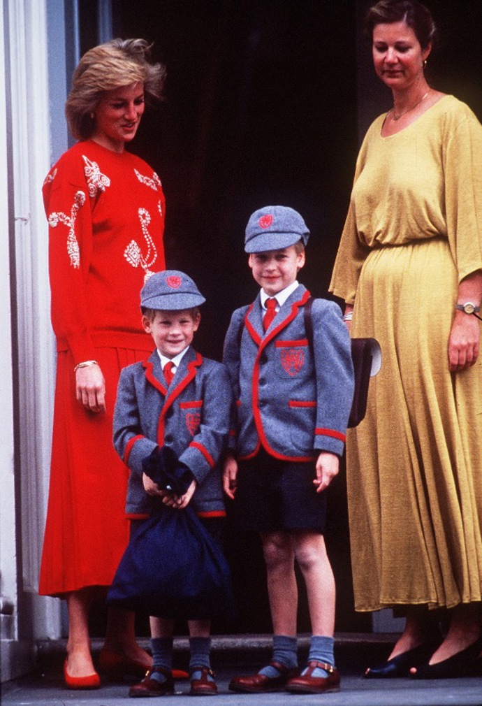 synové William a Harry