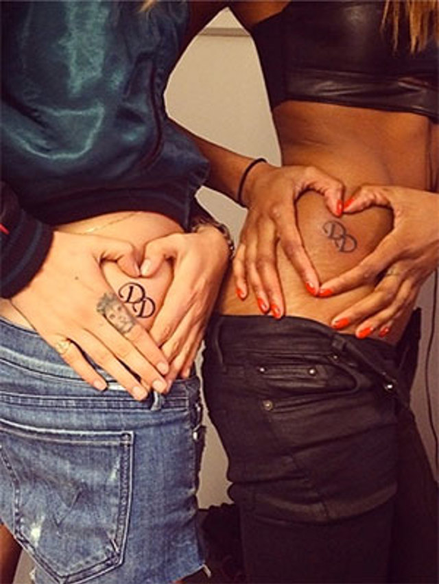 celebrity best friends matching tattoos cara delevingne jourdan dunn 87079 celebrity best friends matching tattoos cara delevingne jourdan dunn 87079