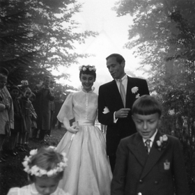 Audrey Hepburn a Mel Ferrer Audrey Hepburn a Mel Ferrer