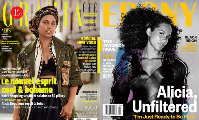 Zpěvačka Alicia Keys se obejde bez make-upu. Co za tím je?