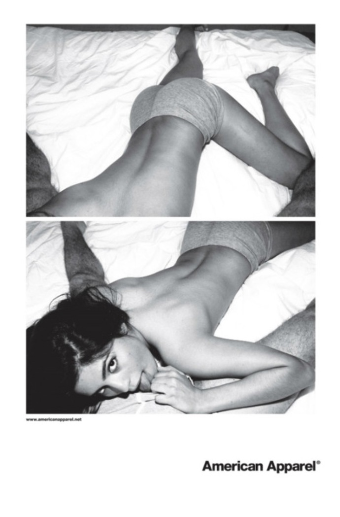 Značka American Apparel nevybírá pro své kampaně světoznámé modelky. Slečny z ulice se nebojí svléknout a celá kampaň má atmosféru afterparty v hotelovém pokoji. Don’t disturb.