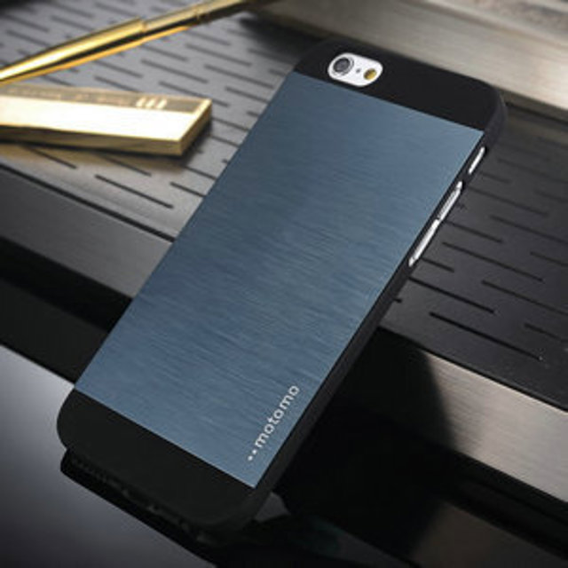 Luxury business phone case for iphone 6 4 7inch cover brushed metal protective sleeve PC plastic c08ee