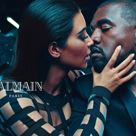 Kim Kardashian a její manžel Kanye West pro módní dům Balmain Kim Kardashian a její manžel Kanye West pro módní dům Balmain