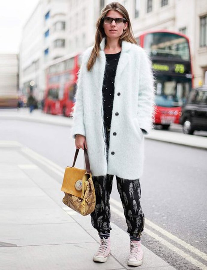 Street style z Londýna: Zimní kabáty