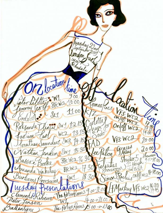 Módní ilustrace - Tanya Ling