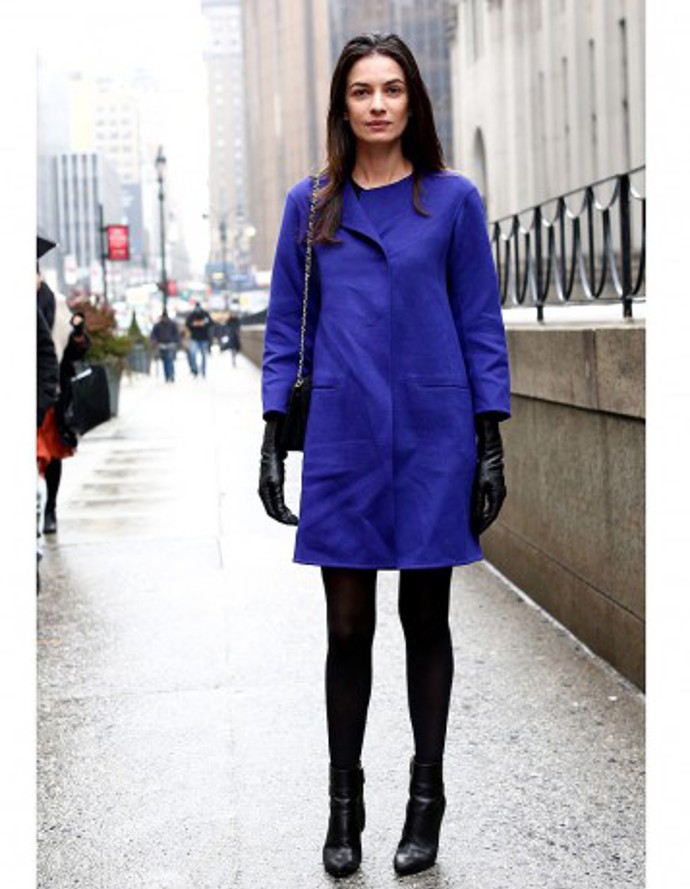 Street style: modrá je dobrá