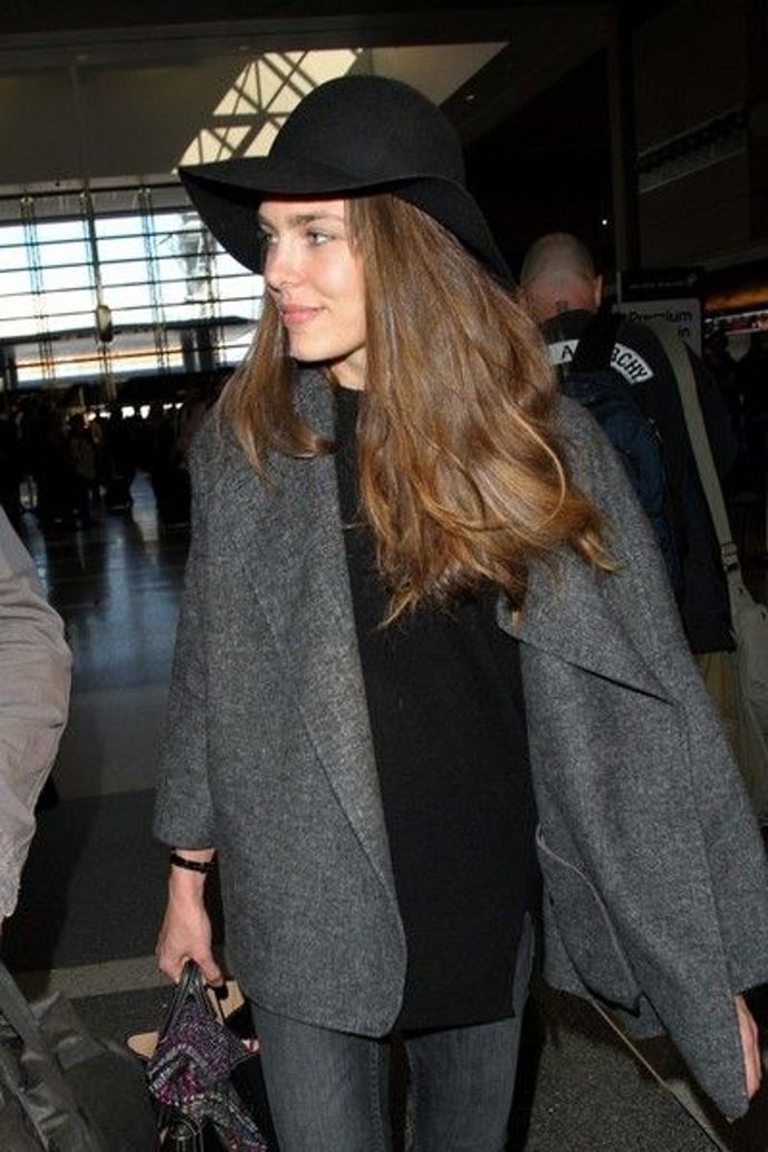 Charlotte v běžném outfitu. 