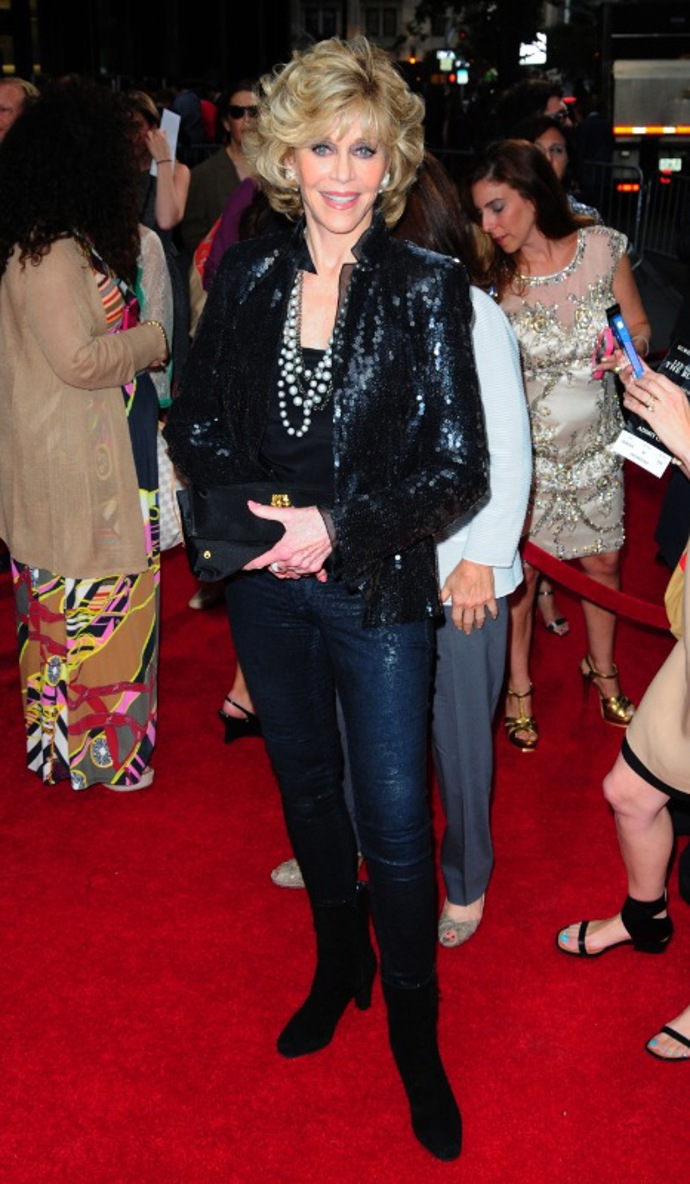 Herečka Jane Fonda jako největší fashion ikona červeného koberce