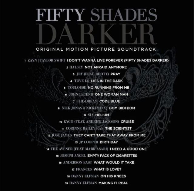 Fifty Shades Darker Soundtrack e5f7e Fifty Shades Darker Soundtrack e5f7e