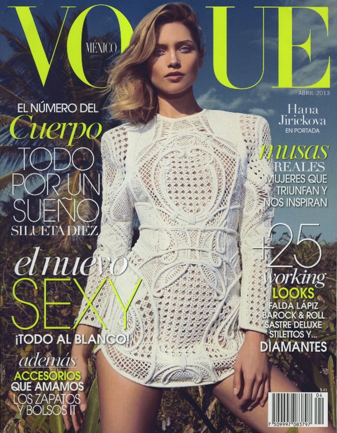 Hana Jiříčková na obálce mexické Vogue