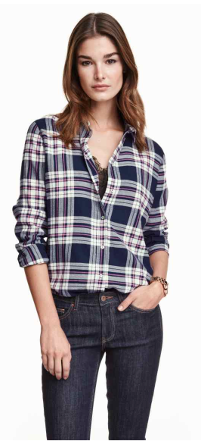 Kostkovaná flanelová košile, H&M, 599 korun