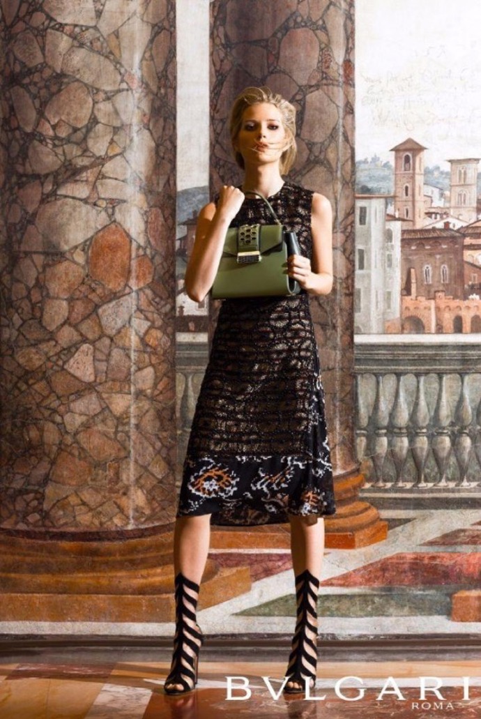 Lottie Moss v kampani Bulgari