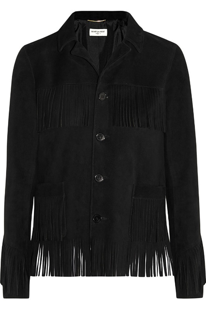 Bunda s třásněmi. Saint Laurent, 3200 euro
