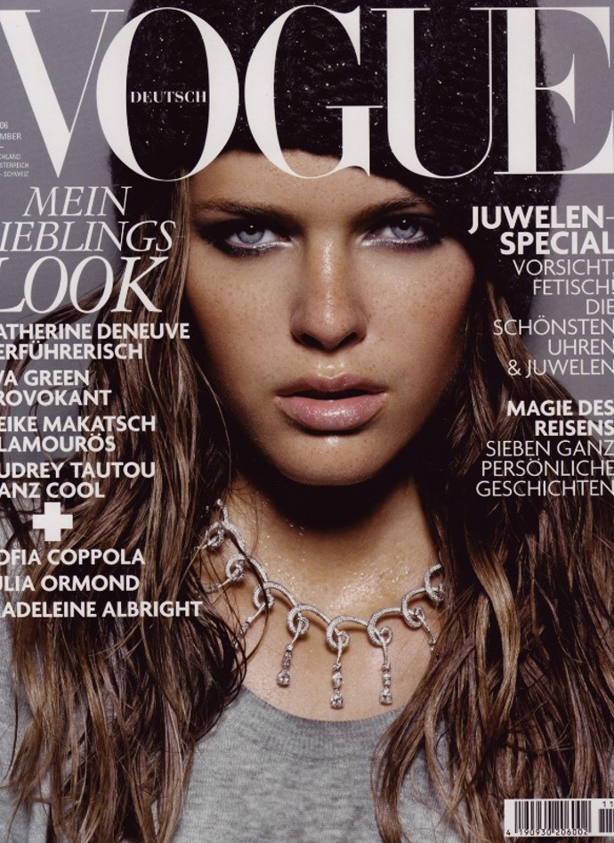 Michaela Hlaváčková na obálce německé Vogue