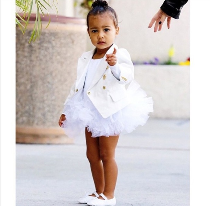 dcera Kim Kardashian a Kaneya Westa