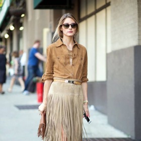 Olivia Palermo umí nosit semiš jako snad nikdo.
